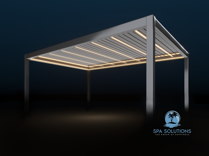 SkyMax Ultra Aluminium Pergola LED 4m x 6m motorisiert NEU