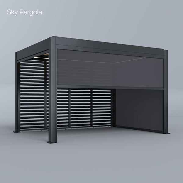 Aluminum pergola side blind 4m