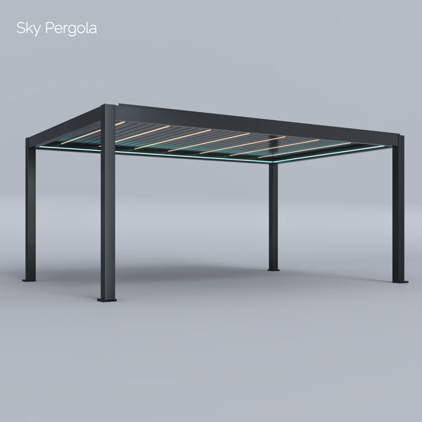 SkyMax Ultra Aluminium Pergola LED 4m x 6m motorisiert NEU