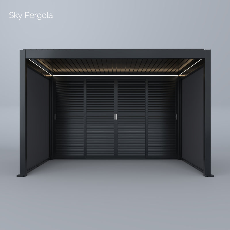 Aluminum pergola side blind 4m