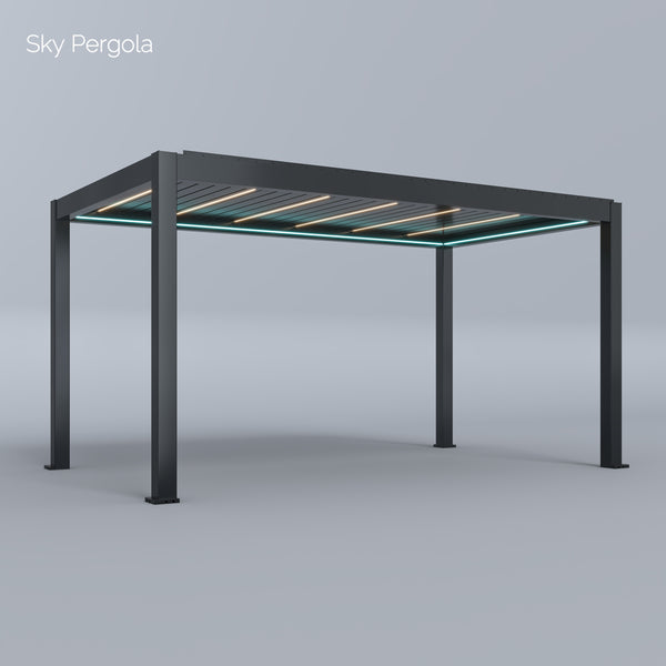 SkyMax Ultra Aluminium Pergola LED 3m x 5m motorisiert NEU