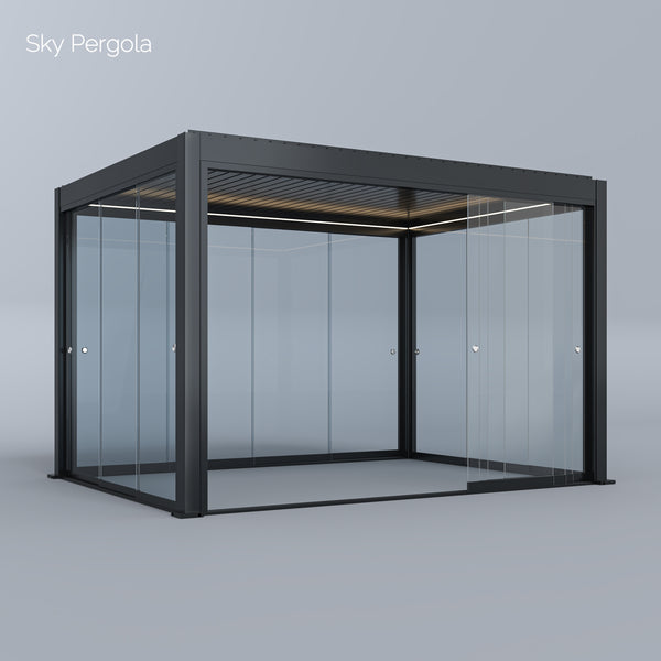 Sky Pergola Glas-Seitenwand