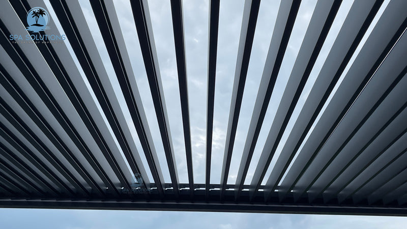 SkyMotion LED Aluminium Pergola 4m x 4m motorisiert